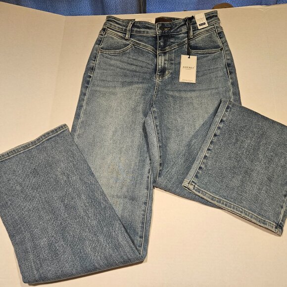 Judy Blue Jeans, High Waist,Retro Wide, Size 5/27 - Picture 11 of 13